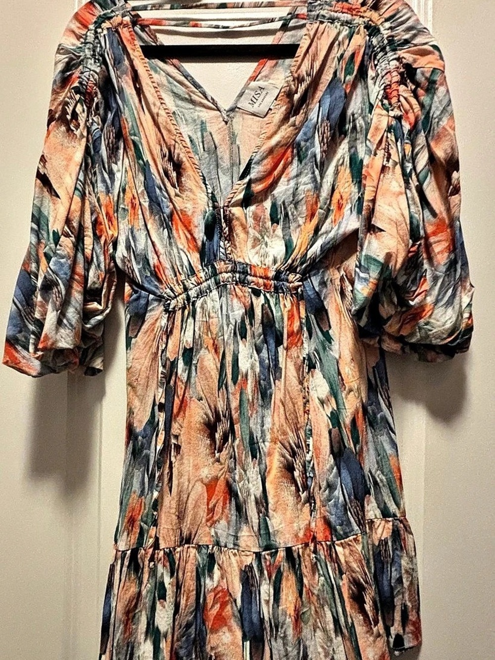 MISA Abstract Print Mini Dress Size XS Like New